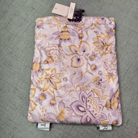 Victoria’s Secret 2 in 1 Beach Towel Backpack Pool Bag Purple Floral NWT main image 8
